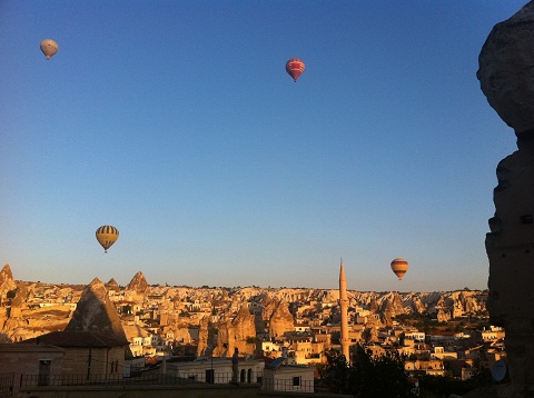 hot air balloons in Turkey