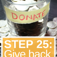 Step 25: Give back. This post is part of a 30 days series called the 30 steps program to financial independence.