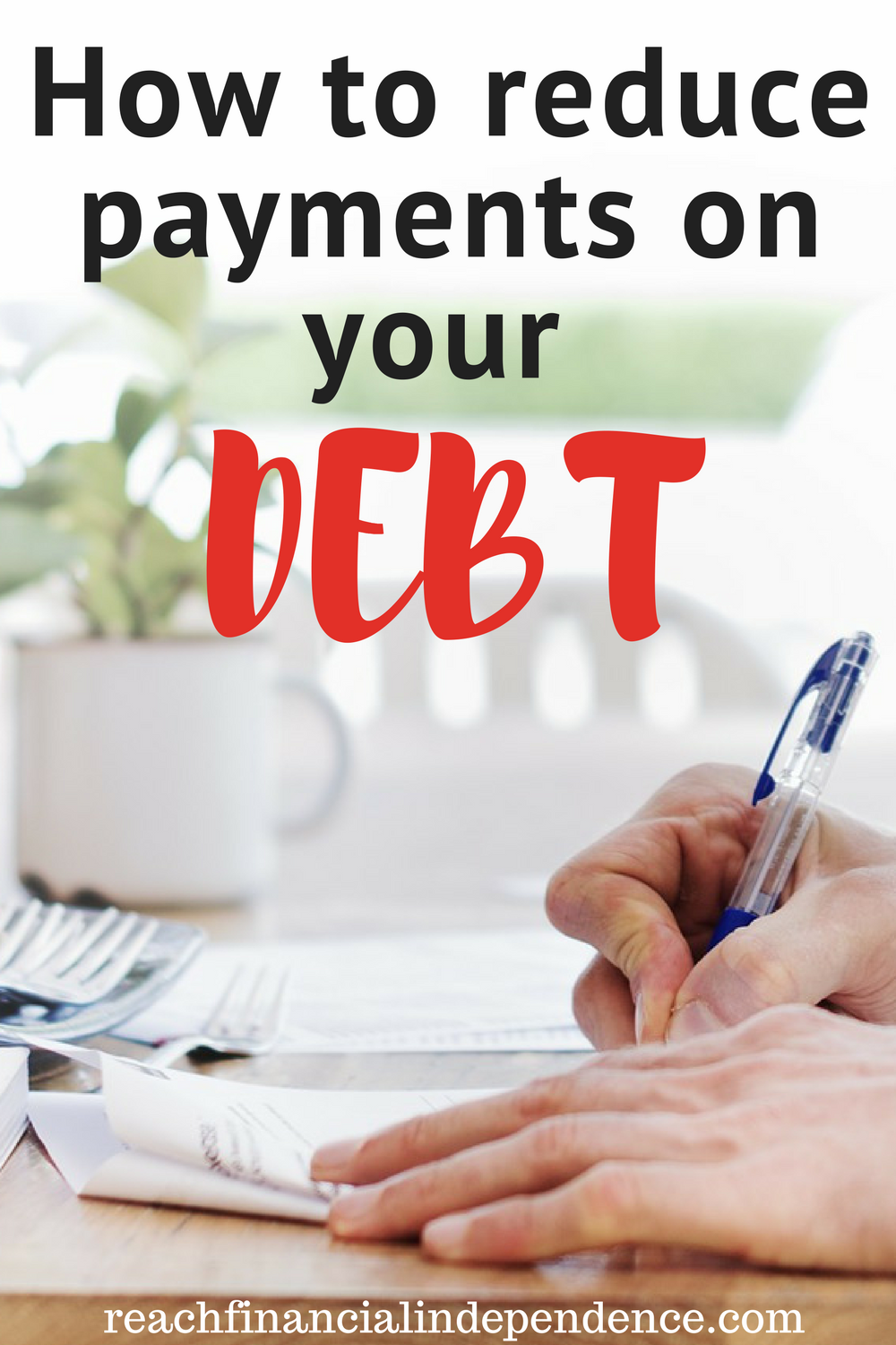 How to reduce payments on your debt: Wow! I love this one! After reading this, now I'm totally debt free!  Thanks for sharing!