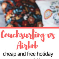 Couchsurfing vs Airbnb, cheap and free holiday accommodation