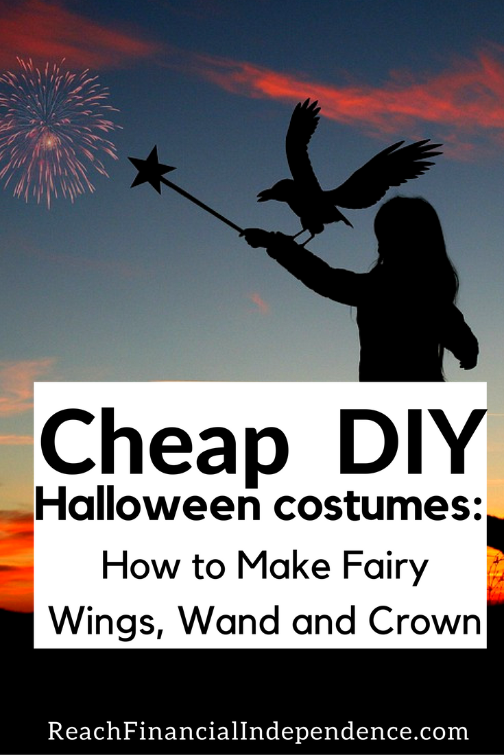 Cheap DIY Halloween costumes: How to Make Fairy Wings, Wand and Crown