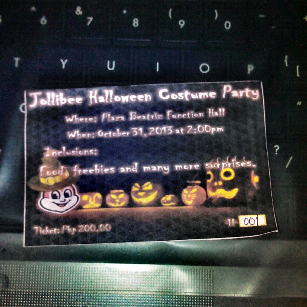 Halloween Ticket