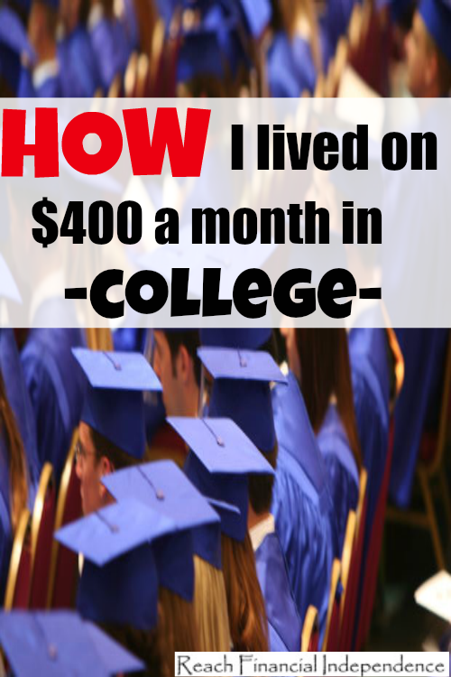 lived on $400 a month in college