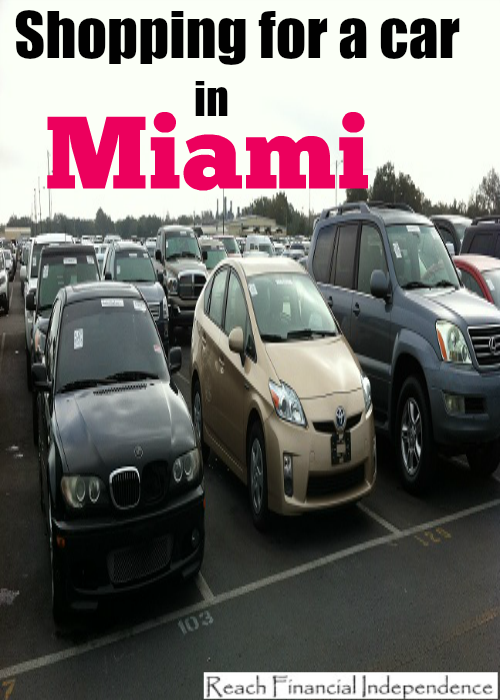 Shopping for a car in Miami