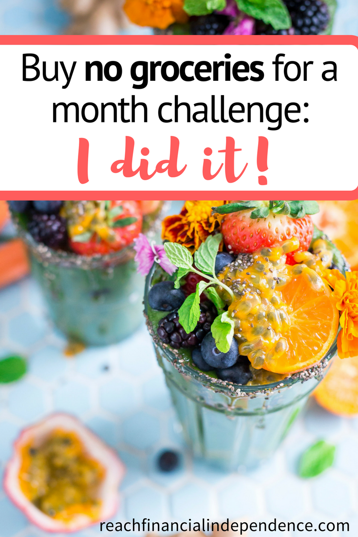 Buy no groceries for a month challenge: I did it!